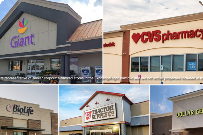 Giant, CVS Pharmacy, Biolife, Tractor Supply Co and Dollar General Store